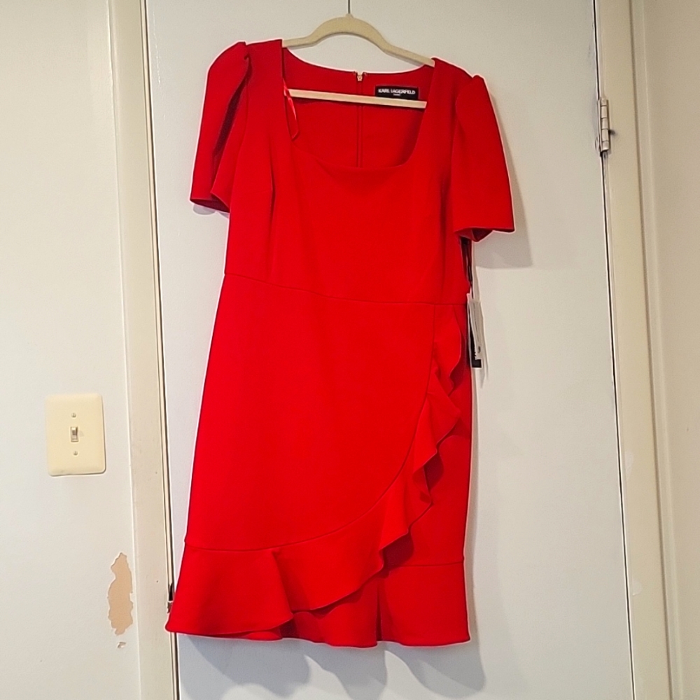 Red Karl Lagerfeld dress
